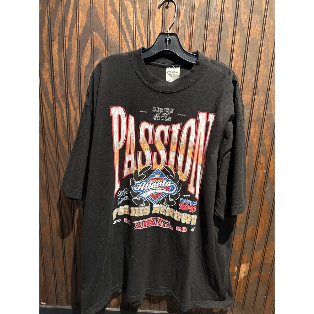 Passion 2023 Atlanta Christian Conference TShirt Mens Black‎ Graphic Tee 2XL